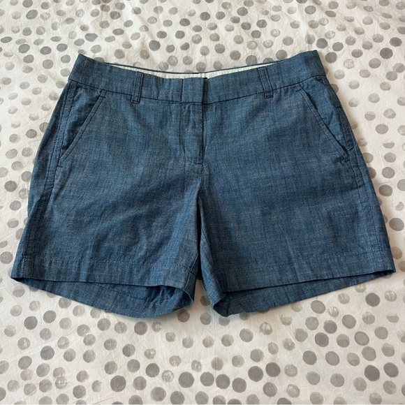 J. Crew Factory Women's 5” Classic Chambray Short Size 4 - Picture 6 of 8